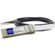 AddOn Cisco SFP-H10GB-CU.5M Compatible TAA Compliant 10GBase-CU SFP+ to SFP+ Direct Attach Cable (Passive Twinax, 0.5m) - 100% compatible and guaranteed to work - TAA Compliance SFP-H10GB-CU.5M-AO