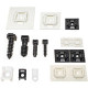 Panduit Super-Grip SGABM25-AT-C0 Adhesive Backed Mounts - Cable Tie Mount - Black - 100 Pack - TAA Compliance SGABM25-AT-C0