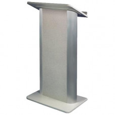 AmpliVox SN3105 Flat Gray Granite Lectern Rectangle Top 26.75" Table Top Width x 16.75" Table Top Depth 49" Height x 26.75" Width x 16.75" Depth Gray Granite SN3105