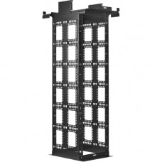 Tripp Lite SmartRack 45U Heavy-Duty 2-Post Open Frame Rack, 24-Inch Deep - For Networking, Switch, PDU, Patch Panel, Server, UPS - 45U Rack Height x 19" Rack Width - Floor Standing Open Frame - 2 Post - Black Powder Coat - Steel - 1999.59 lb Static/S