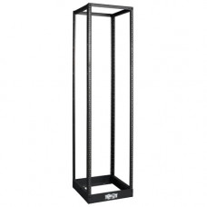 Tripp Lite 45U 4-Post Open Frame Rack Cabinet Threaded 12-24 Mounted Holes - 45U Rack Height x 19" Rack Width - Black - Cold-rolled Steel (CRS) - 1000 lb Static/Stationary Weight Capacity - RoHS Compliance SR4POST1224