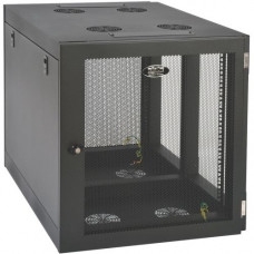 Tripp Lite 12U Wall Mount Rack Enclosure Server Cabinet Side Mount Wallmount - For Server - 12U Rack Height x 19" Rack Width x 32.50" Rack Depth - Wall Mountable - Black - 500 lb Static/Stationary Weight Capacity - RoHS, TAA Compliance SRW12UHD