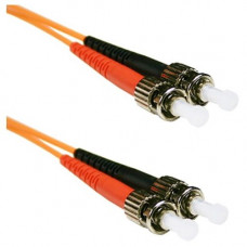 ENET 1M ST/ST Duplex Multimode 50/125 OM2 or Better Orange Fiber Patch Cable 1 meter SC-ST Individually Tested - Lifetime Warranty ST2-50-1M-ENC
