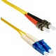 ENET Fiber Optic Duplex Network Cable - 40 ft Fiber Optic Network Cable for Network Device - First End: 2 x ST Male Network - Second End: 2 x LC Male Network - 9/125 &micro;m - Yellow STLC-SM-40F-ENC