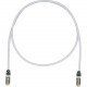 Panduit Cat.6a Patch Network Cable - 3.28 ft Category 6a Network Cable for Network Device - First End: 1 x RJ-45 Male Network - Second End: 1 x RJ-45 Male Network - Patch Cable - Shielding - Gray, Black - TAA Compliance STP6X1MIG