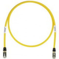 Panduit Cat.6a S/FTP Network Cable - 6.56 ft Category 6a Network Cable - First End: 1 x RJ-45 Male Network - Second End: 1 x RJ-45 Male Network - 10 Gbit/s - Patch Cable - Shielding - Black, Yellow STP6X2MYL