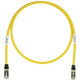 Panduit Cat.6a S/FTP Network Cable - 6.56 ft Category 6a Network Cable - First End: 1 x RJ-45 Male Network - Second End: 1 x RJ-45 Male Network - 10 Gbit/s - Patch Cable - Shielding - Black, Yellow STP6X2MYL