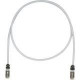 Panduit Category 6a Network Patch Cable - 3 ft Category 6a Network Cable for Network Device - First End: 1 x RJ-45 Male Network - Second End: 1 x RJ-45 Male Network - Patch Cable - Shielding - Gold Plated Contact - Gray, Black - 1 Pack - TAA Compliance ST