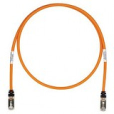 Panduit Cat.6a S/FTP Patch Network Cable - 114.83 ft Category 6a Network Cable for Network Device - First End: 1 x RJ-45 Male Network - Second End: 1 x RJ-45 Male Network - 10 Gbit/s - Patch Cable - Shielding - 26 AWG - Black, Orange - 1 STP6X35MOR