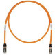 Panduit Cat.6a S/FTP Patch Network Cable - 7 ft Category 6a Network Cable for Network Device - First End: 1 x RJ-45 Male Network - Second End: 1 x RJ-45 Male Network - Patch Cable - Shielding - 26 AWG - Orange - 25 - TAA Compliance STP6X7OR-Q