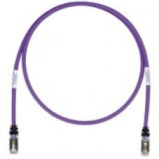 Panduit Cat.6a S/FTP Patch Network Cable - 5 ft Category 6a Network Cable for Network Device - First End: 1 x RJ-45 Male Network - Second End: 1 x RJ-45 Male Network - Patch Cable - Shielding - 26 AWG - Violet - 25 - TAA Compliance STP6X5VL-Q
