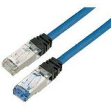 Panduit Cat.6a S/FTP Patch Network Cable - 7 ft Category 6a Network Cable for Network Device - First End: 1 x RJ-45 Male Network - Second End: 1 x RJ-45 Male Network - 10 Gbit/s - Patch Cable - Shielding - 26 AWG - Blue - 1 - TAA Compliance STPK6X7BU