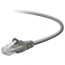 Belkin Cat.5e UTP Patch Cable - RJ-45 Male Network - RJ-45 Male Network - 10ft - Gray - TAA Compliance TAA791-10-GRY-S