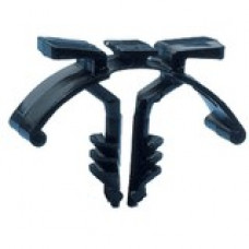 PANDUIT Tie Harness Mount for Single Cable Tie - Black - 100 Pack - TAA Compliance THM1SC-C30