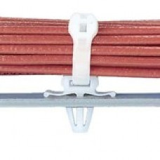 PANDUIT Winged Push Barb Cable Tie Mount - Natural - 100 Pack - TAA Compliance TM2PWH25-C