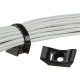 Panduit Cable Tie Mount - Black - 10 Pack - Nylon 6.6 - TAA Compliance TMEH-S25-X0