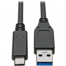 Tripp Lite U428-C03-G2 USB Type-C to USB Type-A Cable, M/M, USB-IF Certified, 3 ft. - USB for Hard Drive, Tablet, Smartphone, Wall Charger, Car Charger, MacBook, Ultrabook, Chromebook, Printer, Scanner, Flash Drive - 1.25 GB/s - 3 ft - 1 x Type A Male USB