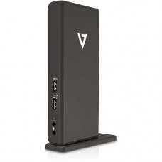 V7 Universal USB 3.0 Docking Station - USB - 6 x USB Ports - 4 x USB 2.0 - 2 x USB 3.0 - Network (RJ-45) - HDMI - DVI - VGA - Microphone - Wired UDDS-1N