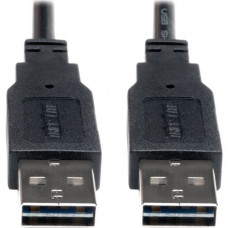 Tripp Lite 6ft USB 2.0 High Speed Reversible Connector Cable Universal M/M - (Reversible A to Reversible A M/M) 6-ft. - RoHS, TAA Compliance UR020-006