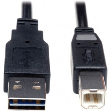 Tripp Lite 6ft USB 2.0 High Speed Cable Reverisble A to B M/M - (Reversible A to B M/M) 6-ft. - RoHS, TAA Compliance UR022-006