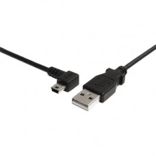 Startech.Com 6 ft Mini USB Cable - A to Left Angle Mini B - Type A Male USB - Mini Type B Male USB - 6ft - Black - RoHS Compliance USB2HABM6LA