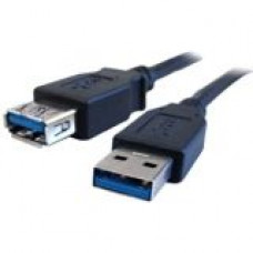 Comprehensive USB 3.0 A Male To A Female Cable 6ft - USB for Keyboard, Scanner, Printer - Extension Cable - 6 ft - 1 x Type A Male USB - 1 x Type A Female USB - Shielding - Black - RoHS Compliance USB3-AA-MF-6ST