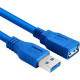 Axiom USB Data Transfer Cable - 6 ft USB Data Transfer Cable - Type A Male USB - Type A Female USB - Blue USB3AMF06-AX
