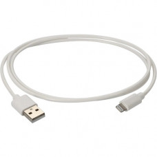 AddOn USB 2.0 (A) Male to Lightning White Cable - Lightning/USB Data Transfer Cable for Notebook, PC, USB Charger, Smartphone, Tablet - First End: 1 x Type A Male USB - Second End: 1 x Lightning Male Proprietary Connector - White - 1 USBA2LGT3FW-AO