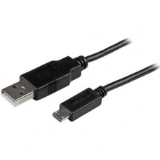 Startech.Com 1 ft Mobile Charge Sync USB to Slim Micro USB Cable for Smartphones and Tablets - A to Micro B M/M - 1 ft USB Data Transfer Cable for Notebook, Smartphone, Tablet PC - First End: 1 x Type A Male USB - Second End: 1 x Type B Male Micro USB - 6