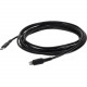 AddOn 2.0m (6.6ft) USB 3.1 Type (C) Male to Lightning Male Sync and Charge Black Cable - 6.56 ft Lightning/USB-C Data Transfer Cable - First End: 1 x Type C Male USB - Second End: 1 x Lightning Male Proprietary Connector - Black - 1 USBC2LGT2MB
