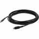 AddOn 3.0m (9.8ft) USB 3.1 Type (C) Male to Lightning Male Sync and Charge Black Cable - 9.84 ft Lightning/USB-C Data Transfer Cable - First End: 1 x Type C Male USB - Second End: 1 x Lightning Male Proprietary Connector - Black - 1 USBC2LGT3MB