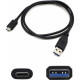 AddOn 1m USB 3.1 (C) Male to USB 3.0 (A) Male Black Adapter Cable - 100% compatible and guaranteed to work USBC2USB3A1MB