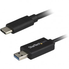 Startech.Com USB C to USB Data Transfer Cable - Mac / Windows - USB 3.0 - USB C to USB A Cable - Windows Easy Transfer Cable - Mac Data Transfer - 6.56 ft USB Data Transfer Cable for Notebook, Desktop Computer - First End: 1 x Type A Male USB - Second End