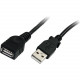 Startech.Com 10 ft Black USB 2.0 Extension Cable A to A - M/F - Type A Male USB - Type A Female USB - 10ft - Black - RoHS Compliance USBEXTAA10BK