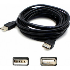 AddOn 6ft USB 2.0 (A) Male to Female Black Extension Cable - 100% compatible and guaranteed to work - TAA Compliance USBEXTAA6