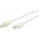 Startech.Com Transparent USB 2.0 cable - 4 pin USB Type A (M) - 4 pin USB Type B (M) - 10 ft - Type A Male - Type B Male - 10ft - Transparent USBFAB10T