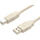 Startech.Com - Beige USB 2.0 cable - 4 pin USB Type A (M) - 4 pin USB Type B (M) - 15 ft - Connect USB 2.0 peripherals to your computer - 15ft usb cable - 15ft a to b usb cable - 15ft usb printer cable - 15ft type a to b usb cable - 15ft a to b usb 2.0 ca