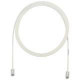 Panduit Cat.5e UTP Patch Network Cable - 15 ft Category 5e Network Cable for Network Device - First End: 1 x RJ-45 Male Network - Second End: 1 x RJ-45 Male Network - Patch Cable - Off White - 1 Pack - TAA Compliance UTP28CH15