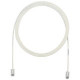Panduit Cat.5e U/UTP Patch Network Cable - 19.69 ft Category 5e Network Cable for Network Device - First End: 1 x RJ-45 Male Network - Second End: 1 x RJ-45 Male Network - Patch Cable - 28 AWG - Off White - 1 - TAA Compliance UTP28CH6M