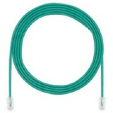 Panduit Cat.5e U/UTP Patch Network Cable - 19.69 ft Category 5e Network Cable for Network Device - First End: 1 x RJ-45 Male Network - Second End: 1 x RJ-45 Male Network - Patch Cable - 28 AWG - Green - 1 UTP28CH6MGR