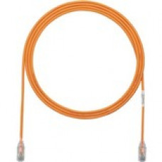 Panduit Cat.6 U/UTP Patch Network Cable - 10 ft Category 6 Network Cable for Network Device - First End: 1 x RJ-45 Male Network - Second End: 1 x RJ-45 Male Network - Patch Cable - 28 AWG - Clear, Orange - 25 - TAA Compliance UTP28SP10OR-Q