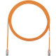Panduit Cat.6 U/UTP Patch Network Cable - 10 ft Category 6 Network Cable for Network Device - First End: 1 x RJ-45 Male Network - Second End: 1 x RJ-45 Male Network - Patch Cable - 28 AWG - Clear, Orange - 25 - TAA Compliance UTP28SP10OR-Q