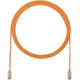 Panduit Cat.6 UTP Patch Network Cable - 130 ft Category 6 Network Cable for Network Device - First End: 1 x RJ-45 Male Network - Second End: 1 x RJ-45 Male Network - Patch Cable - Gold Plated Contact - 28 AWG - Orange - TAA Compliance UTP28SP130OR
