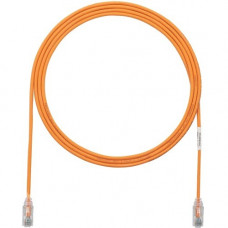 Panduit Cat.6 U/UTP Patch Network Cable - 12 ft Category 6 Network Cable for Network Device - First End: 1 x RJ-45 Male Network - Second End: 1 x RJ-45 Male Network - Patch Cable - 28 AWG - Clear, Orange - 25 - TAA Compliance UTP28SP12OR-Q