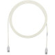 Panduit Cat.6e UTP Cable - 3.30 ft Category 6e Network Cable for Network Device - First End: 1 x RJ-45 Male Network - Second End: 1 x RJ-45 Male Network - Patch Cable - Off White - TAA Compliance UTP28SP1M