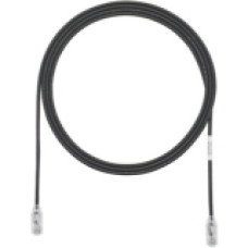 Panduit Cat.6 UTP Patch Network Cable - 15 ft Category 6 Network Cable for Network Device - First End: 1 x RJ-45 Male Network - Second End: 1 x RJ-45 Male Network - Patch Cable - Black, Clear - 1 Pack - TAA Compliance UTP28SP15BL