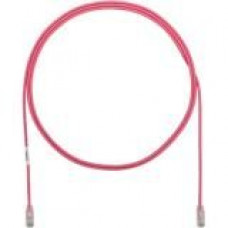 Panduit Cat.6 UTP Patch Network Cable - 20.01 ft Category 6 Network Cable for Network Device - First End: 1 x RJ-45 Male Network - Second End: 1 x RJ-45 Male Network - Patch Cable - Gold Plated Contact - Pink - 1 Pack - TAA Compliance UTP28SP20PK