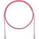 Panduit Cat.6 UTP Patch Network Cable - 3 ft Category 6 Network Cable for Network Device - First End: 1 x RJ-45 Male Network - Second End: 1 x RJ-45 Male Network - Patch Cable - Gold Plated Contact - 28 AWG - Pink - 1 Pack UTP28SP3PK