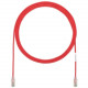 Panduit Cat.6 U/UTP Patch Network Cable - 5 ft Category 6 Network Cable for Network Device - First End: 1 x RJ-45 Male Network - Second End: 1 x RJ-45 Male Network - Patch Cable - 28 AWG - Clear, Red - 25 UTP28SP5RD-Q