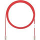 Panduit Cat.6 UTP Patch Network Cable - 8" Category 6 Network Cable for Network Device - First End: 1 x RJ-45 Male Network - Second End: 1 x RJ-45 Male Network - Patch Cable - Gold Plated Contact - Red - 1 Pack - TAA Compliance UTP28SP8INRD